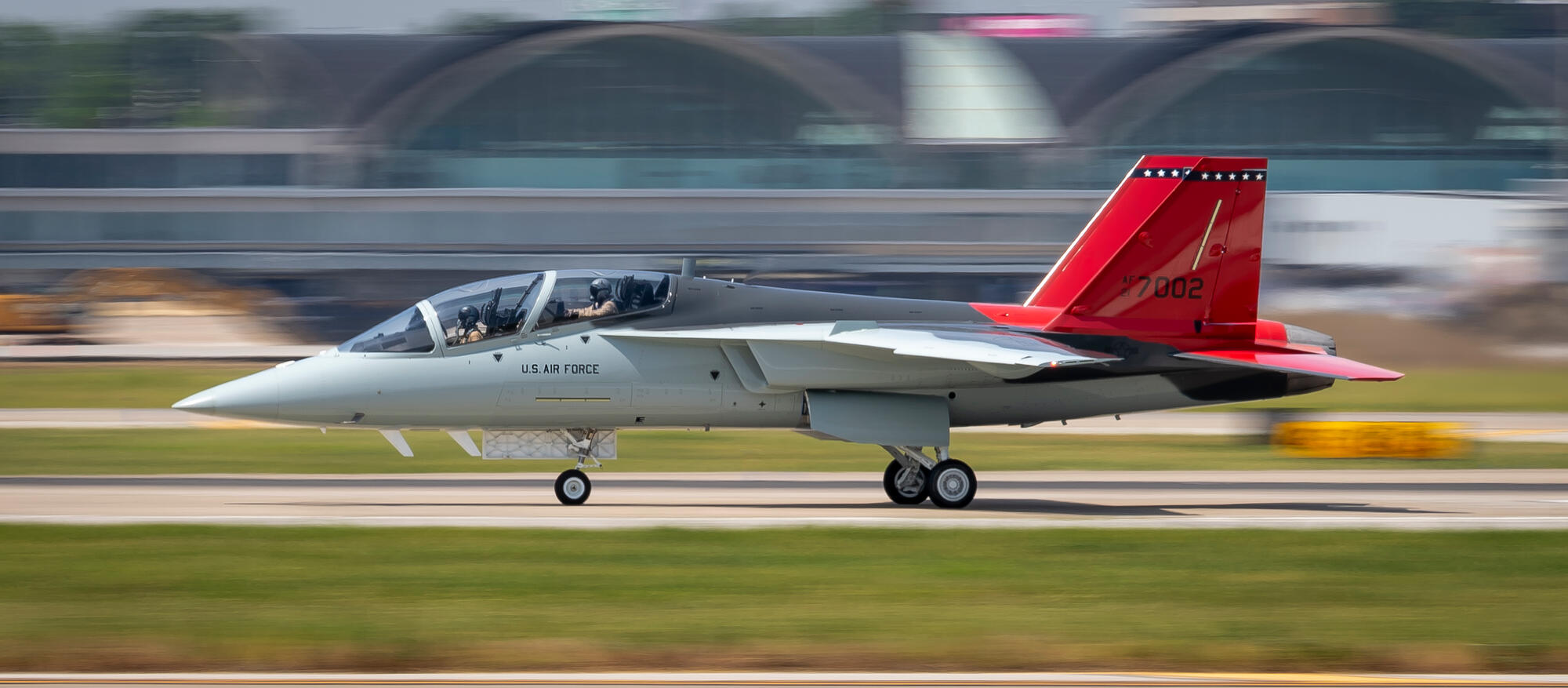 T-7A Red Hawk Taxi Test, Lambert St. Louis International Airport - St. Louis, MO. MSF23-022 Series.